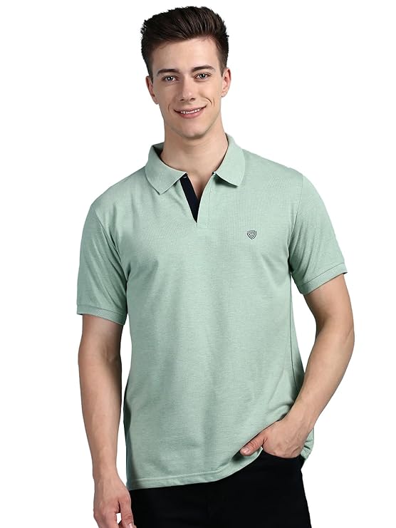 Lux Cozi Men''''s Half Sleeve Solid Casual T-Shirt